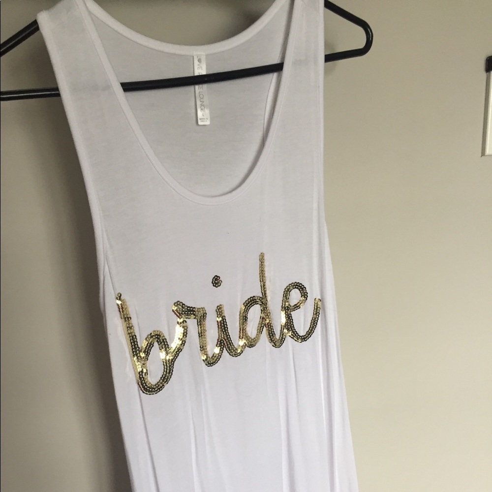 Bride tank top